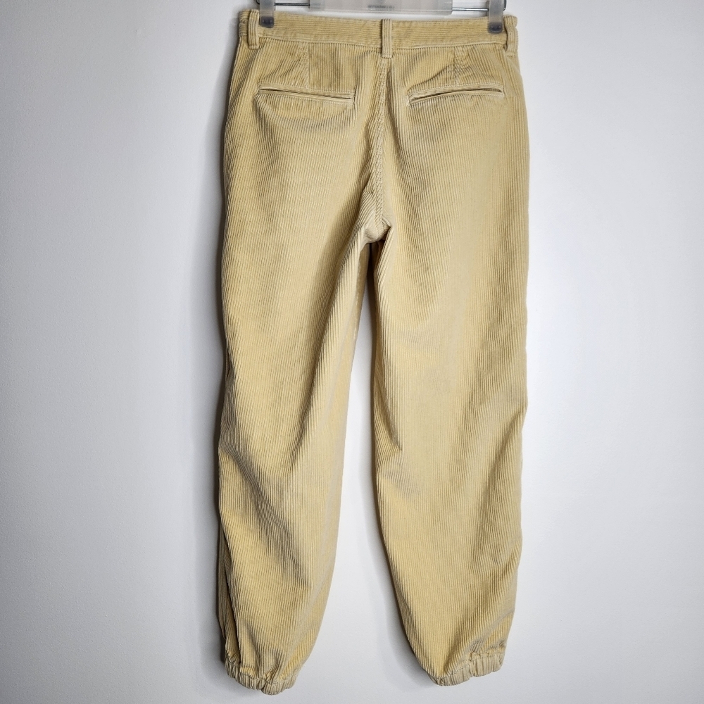 Aritzia Tna Ripcord Butter Yellow Corduroy Jogger Leg Pants Size 6 - Picture 9 of 15